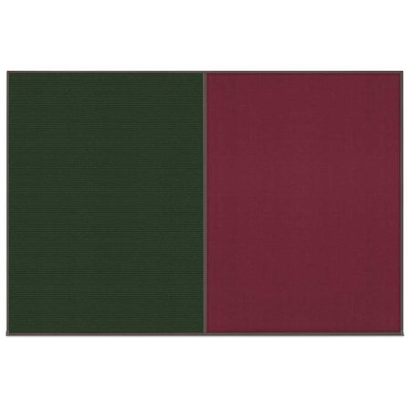 United Visual Products Enclosed Corkboard, 1 Door, 72"x36", 4" Fra, UV3404-BLACK-FORBO UV3404-BLACK-FORBO